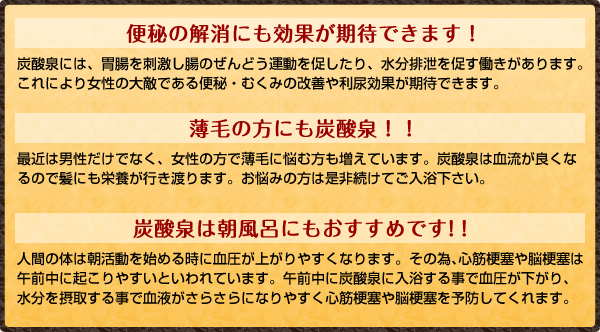 炭酸泉の効能 日帰り温浴施設 健康ゆ空間『磐田ななつぼし』